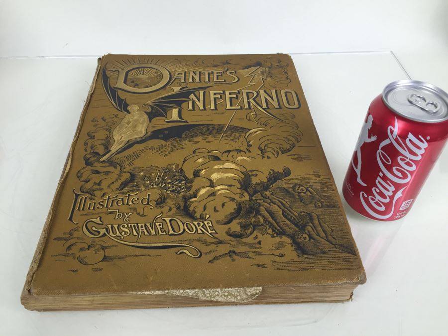 Dante's Inferno Hardcover Book With Illustrations By M. Gustave Dore New Edition Pollard & Moss 1887 [Photo 4]