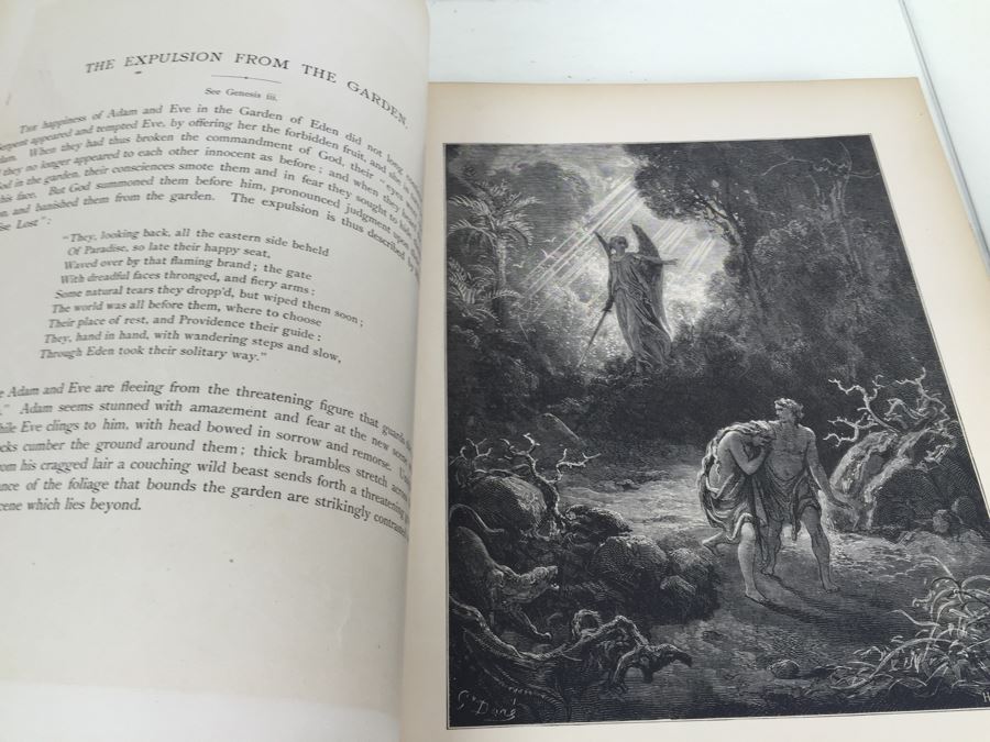 The Dore Bible Gallery Illustrated By Gustave Dore Hardcover Leatherbound Fine Art Publishing Co. 1879 [Photo 19]