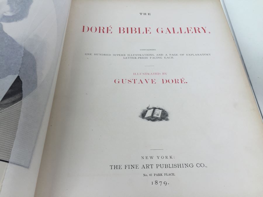 The Dore Bible Gallery Illustrated By Gustave Dore Hardcover Leatherbound Fine Art Publishing Co. 1879 [Photo 2]