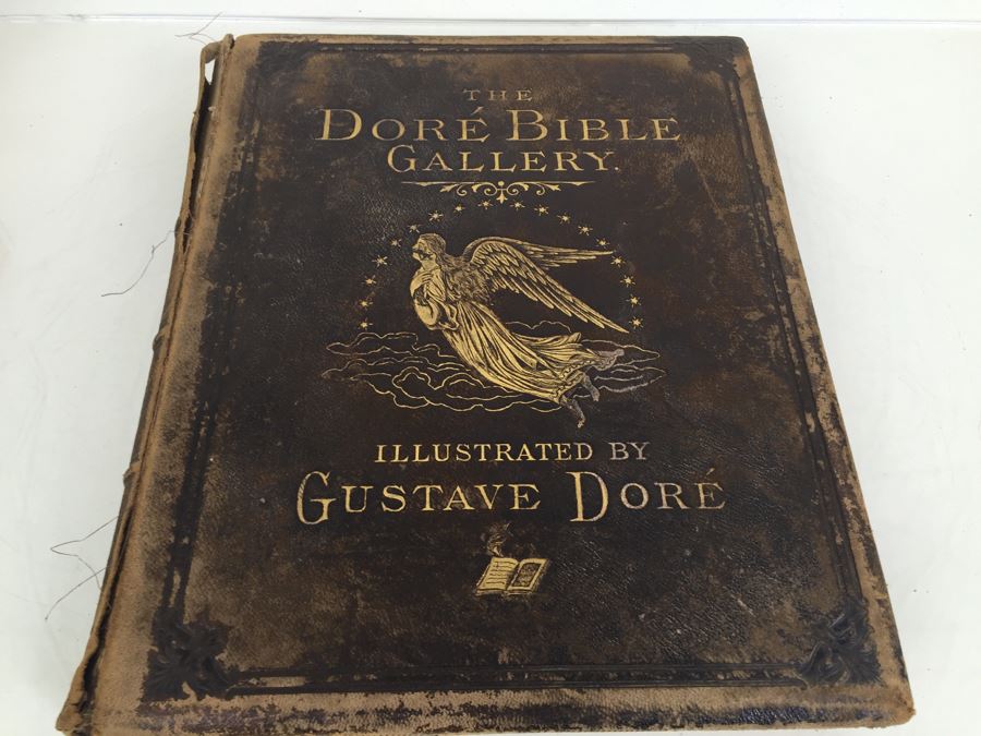 The Dore Bible Gallery Illustrated By Gustave Dore Hardcover Leatherbound Fine Art Publishing Co. 1879 [Photo 4]