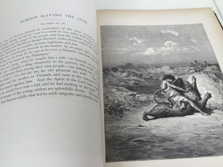 The Dore Bible Gallery Illustrated By Gustave Dore Hardcover Leatherbound Fine Art Publishing Co. 1879 [Photo 29]