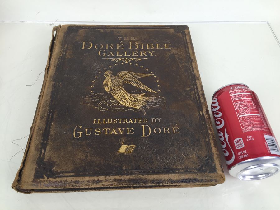 The Dore Bible Gallery Illustrated By Gustave Dore Hardcover Leatherbound Fine Art Publishing Co. 1879 [Photo 1]