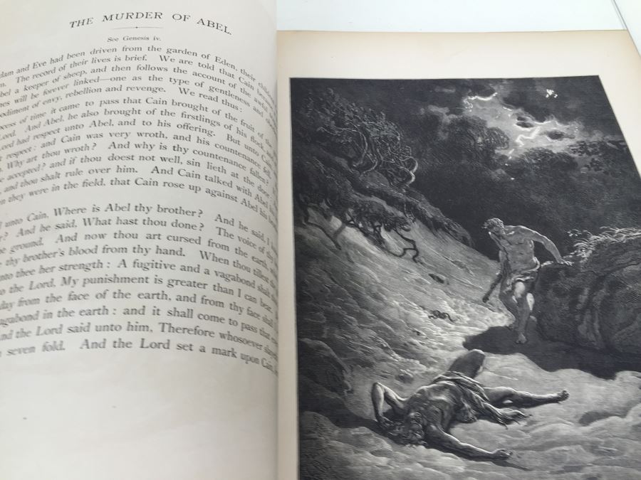 The Dore Bible Gallery Illustrated By Gustave Dore Hardcover Leatherbound Fine Art Publishing Co. 1879 [Photo 21]