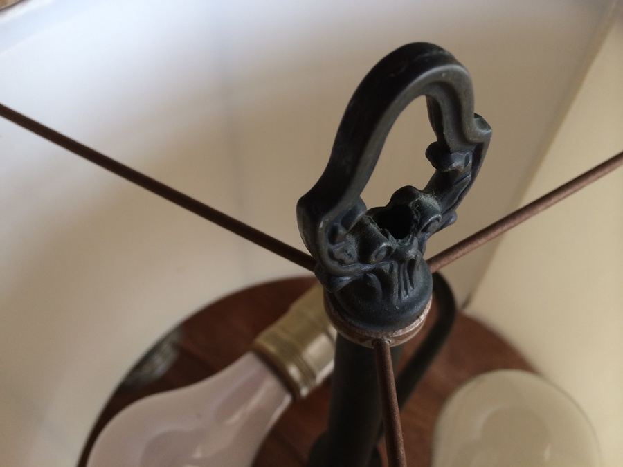 Pair of Heavy Vintage Brass Lamps [Photo 7]