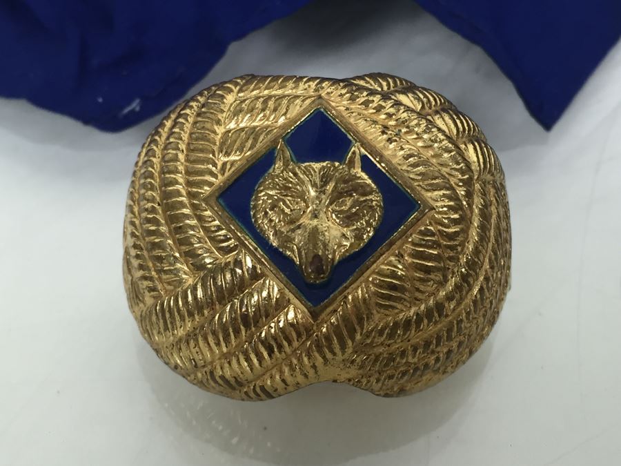 Large Collection Of Boy Scouts And Girl Scouts Collectibles Including Pocket Knife, Various Buttons, Medals, Scarf, Etc. Circa 1950's / 1960's [Photo 5]