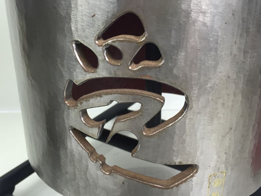 Large Signed Asian Bell Temple Buzzer With Stand And Mallot [Photo 8]