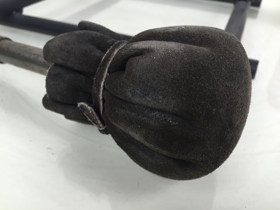 Large Signed Asian Bell Temple Buzzer With Stand And Mallot [Photo 20]