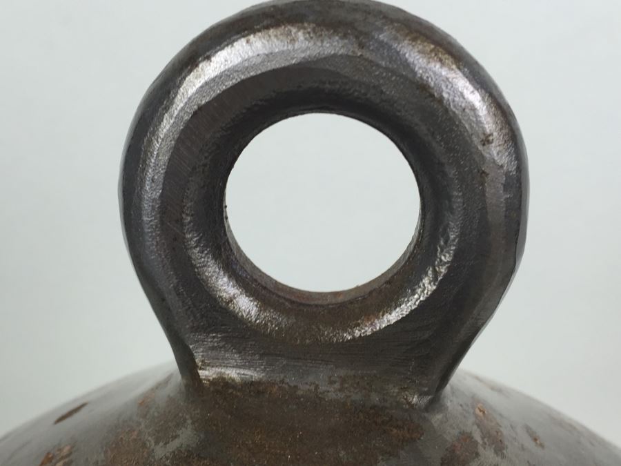 Large Signed Asian Bell Temple Buzzer With Stand And Mallot [Photo 9]