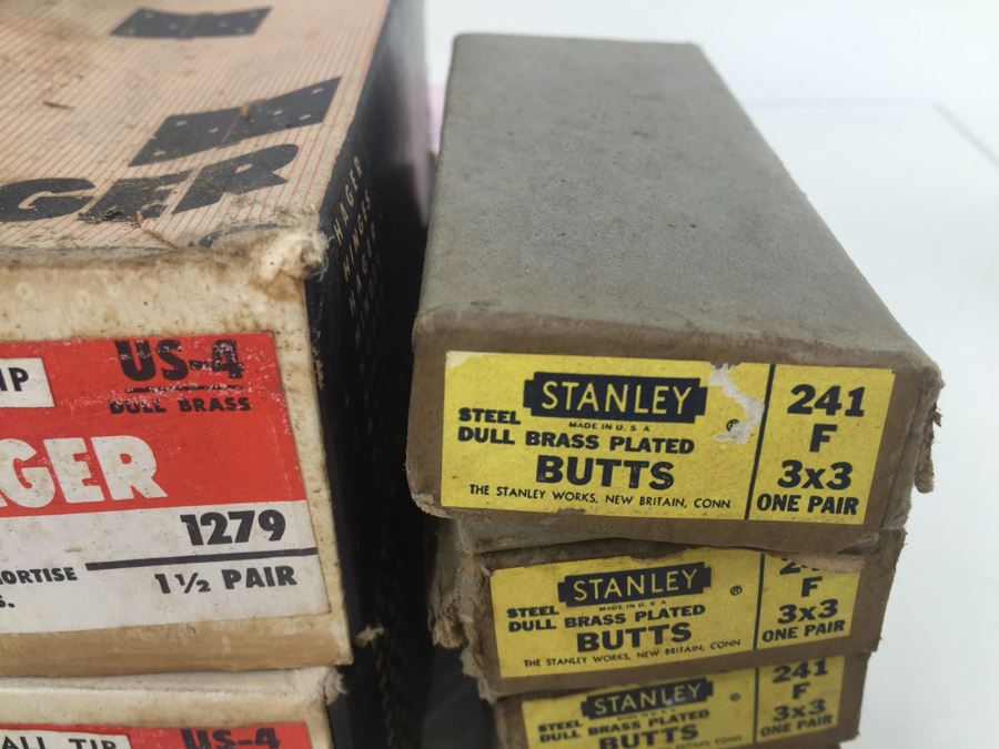 Stanley And Hager Brass Hinges New Old Stock [Photo 8]