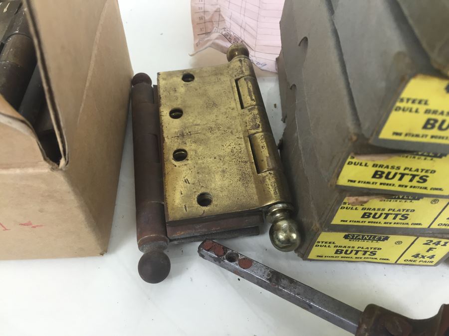 Stanley And Hager Brass Hinges New Old Stock [Photo 6]