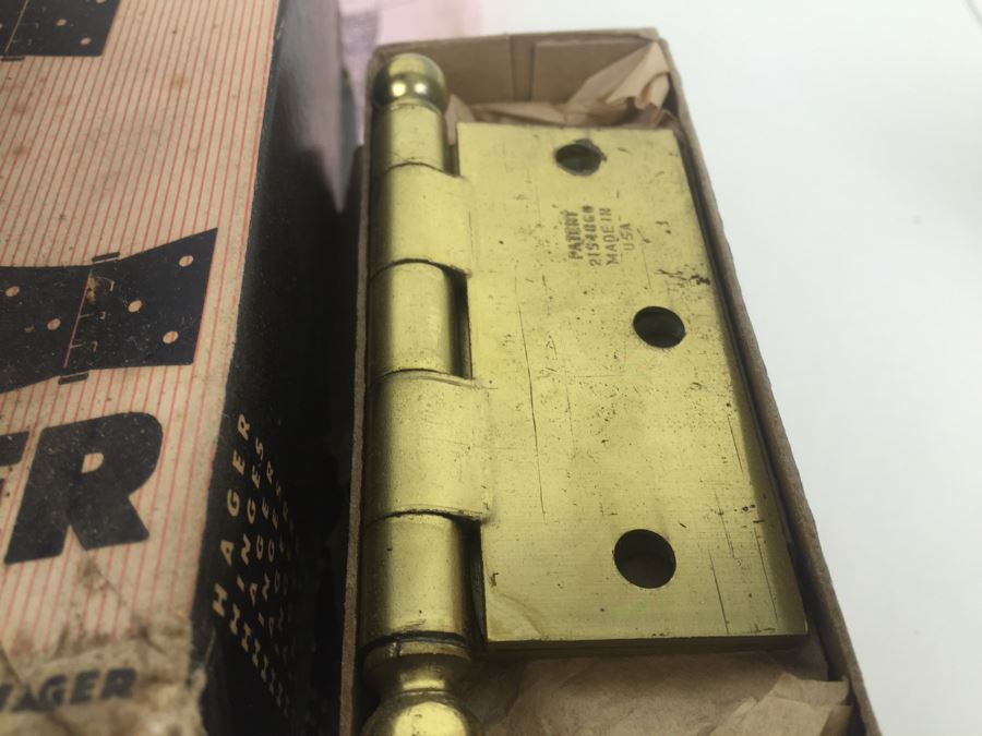 Stanley And Hager Brass Hinges New Old Stock [Photo 9]