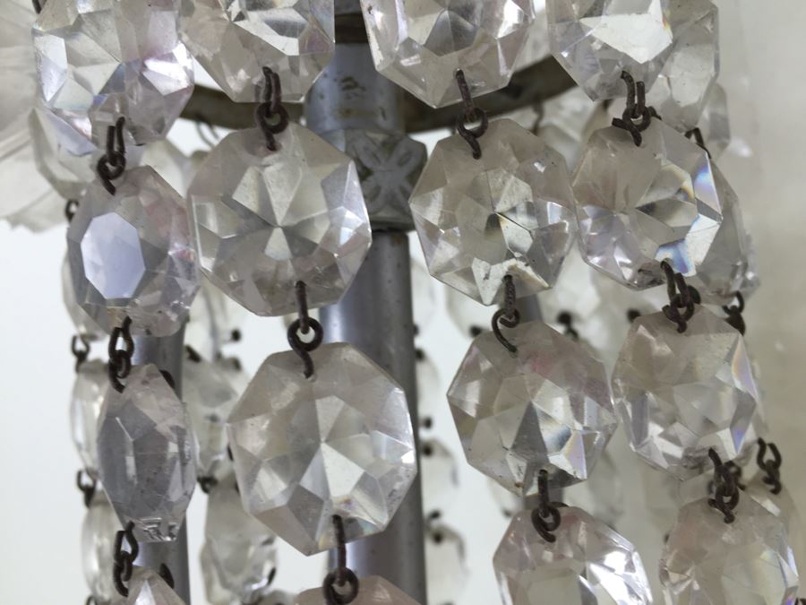 Stunning Long Crystal Chandelier As Found [Photo 8]