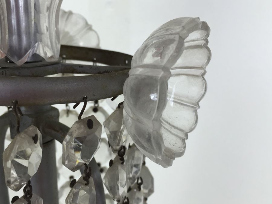 Stunning Long Crystal Chandelier As Found [Photo 21]