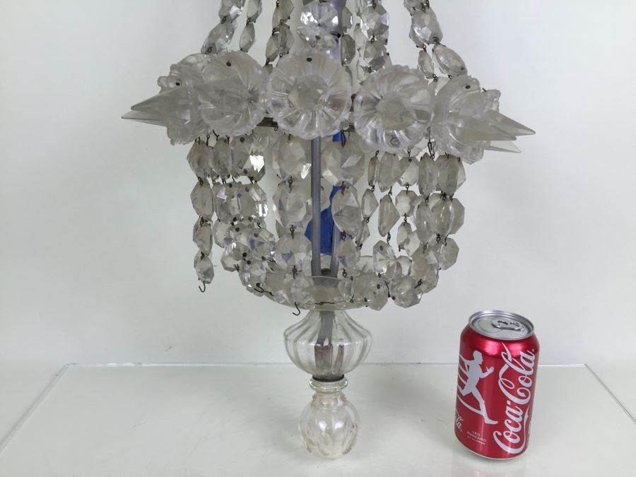 Stunning Long Crystal Chandelier As Found [Photo 4]