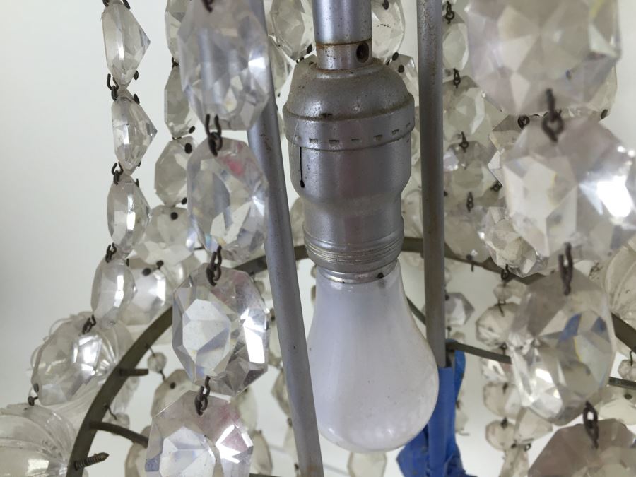 Stunning Long Crystal Chandelier As Found [Photo 10]