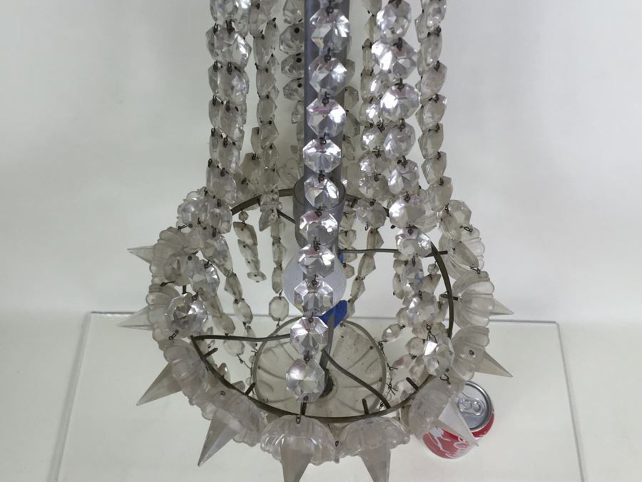 Stunning Long Crystal Chandelier As Found [Photo 16]
