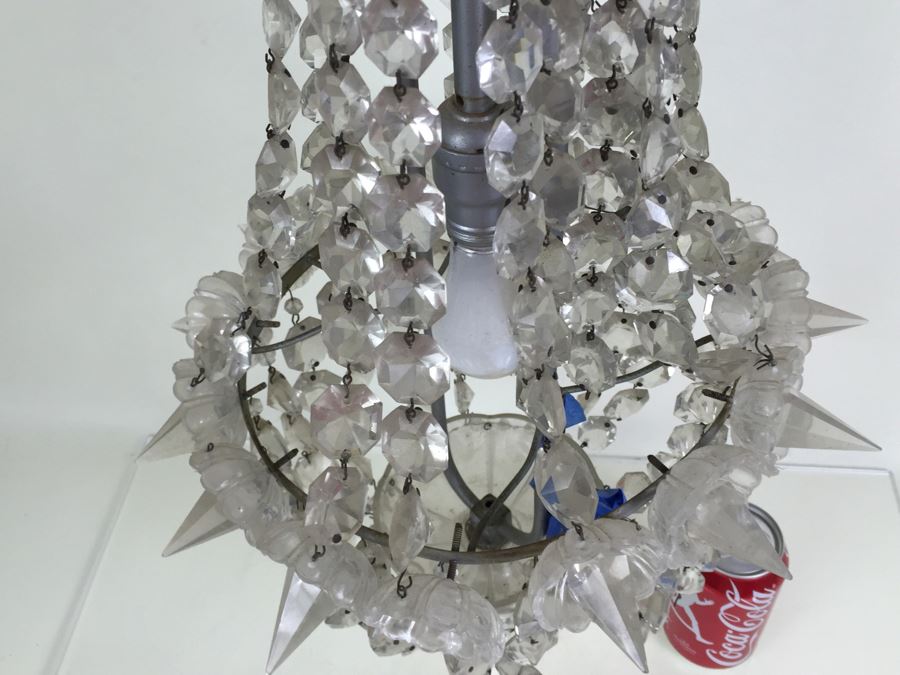 Stunning Long Crystal Chandelier As Found [Photo 27]