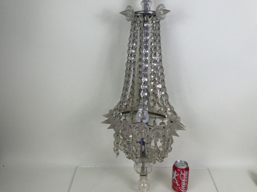 Stunning Long Crystal Chandelier As Found [Photo 17]