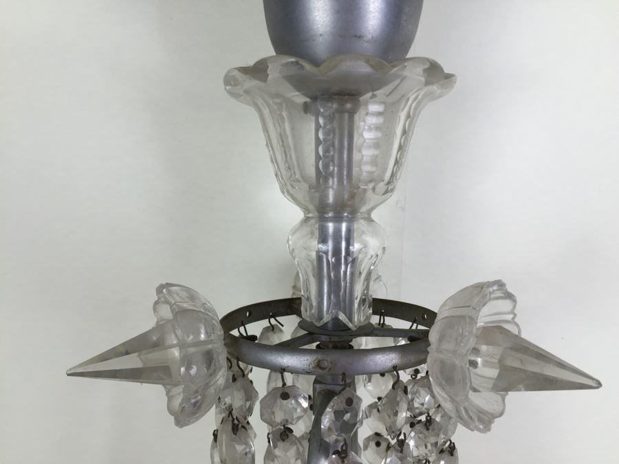 Stunning Long Crystal Chandelier As Found [Photo 6]