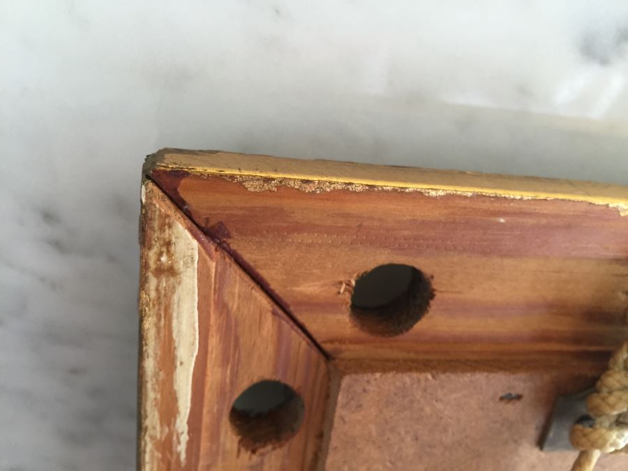 Early English Needlepoint Tapestry In Nice Gilt Frame [Photo 15]