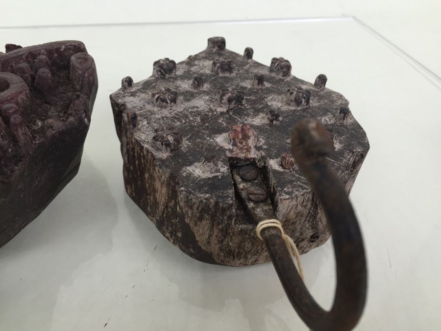 Batik Ink Block Wall Hook Made From Antique Printing Block New [Photo 7]