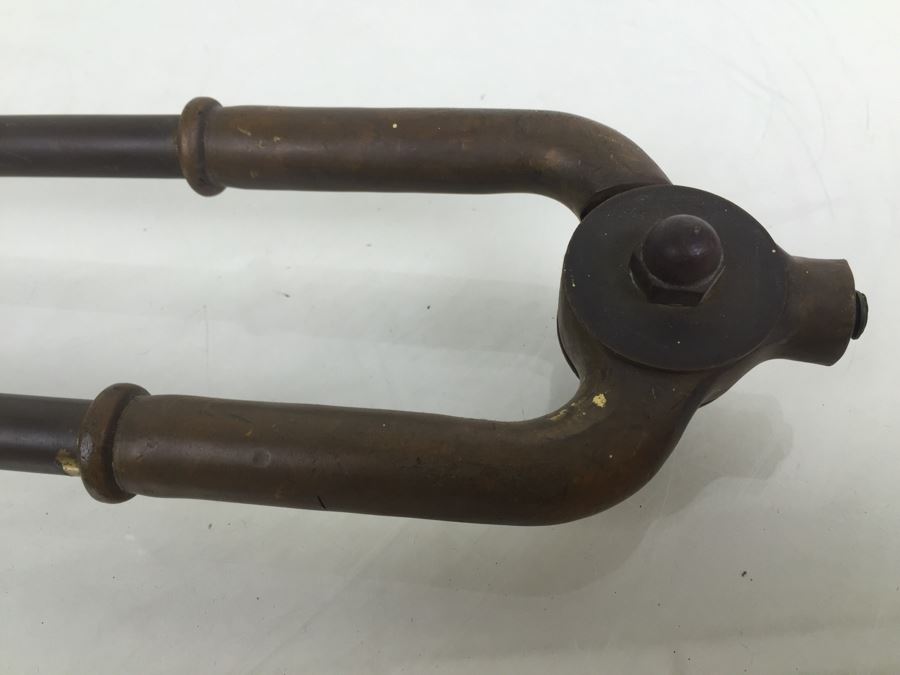 Vintage Brass Fireplace Hearth Tongs Grabber Tools Claws [Photo 8]