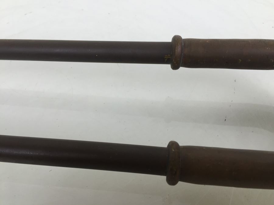 Vintage Brass Fireplace Hearth Tongs Grabber Tools Claws [Photo 10]