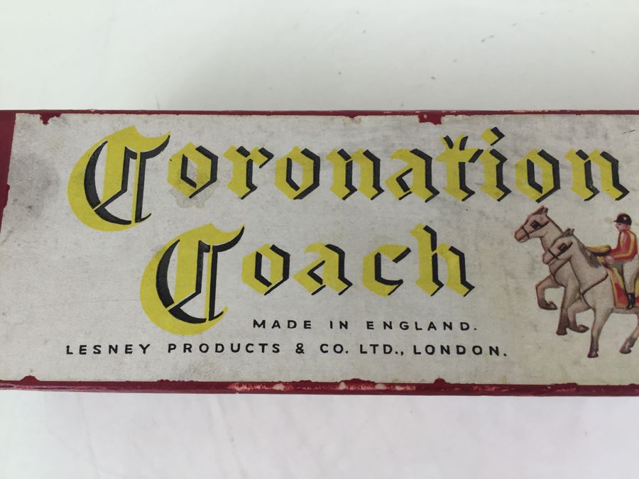 Larger Version Coronation Coach Hand Painted Cast Iron By Lesney Products & Co Made In England Matchbox With Original Box [Photo 5]