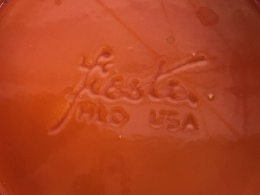 Fiesta Ware Orange Art Deco Ice Lip Pitcher [Photo 15]