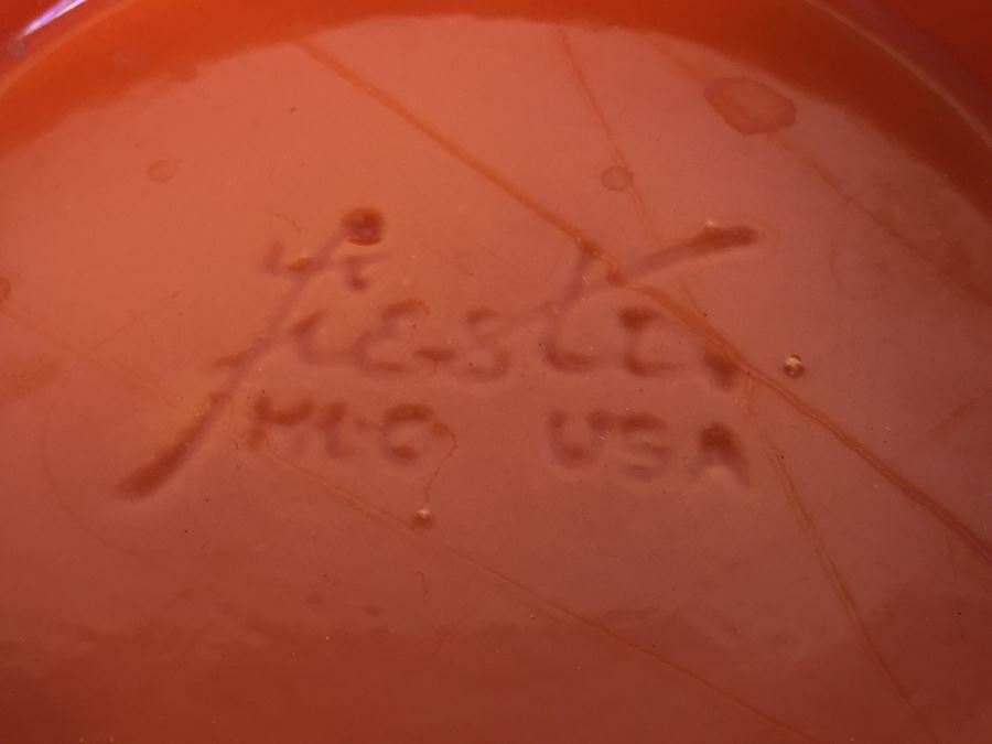 Fiesta Ware Orange Art Deco Ice Lip Pitcher [Photo 14]