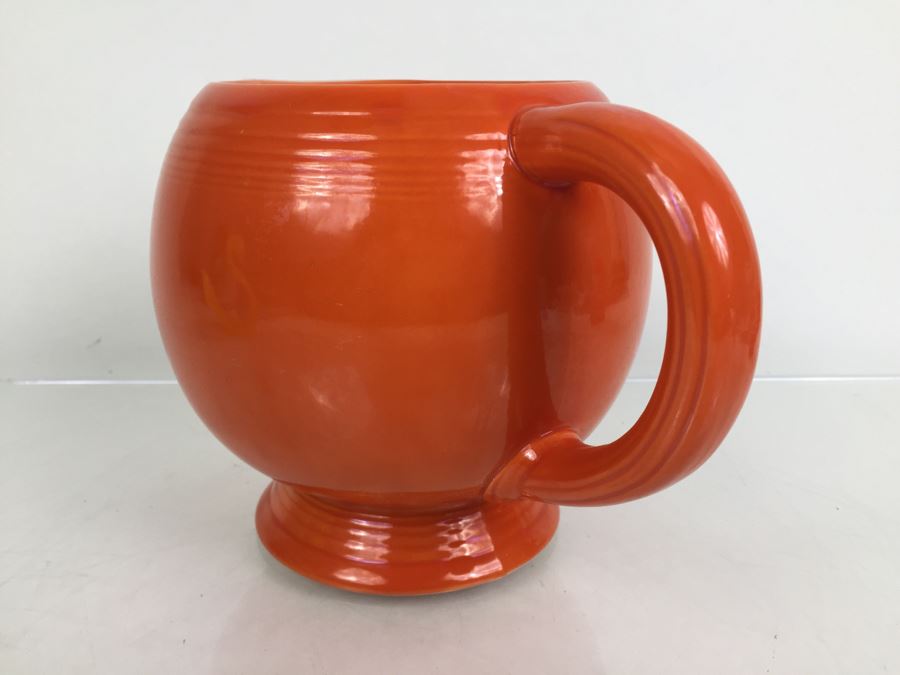 Fiesta Ware Orange Art Deco Ice Lip Pitcher [Photo 9]