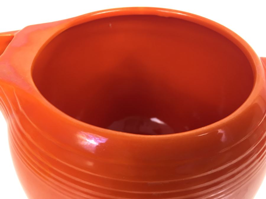 Fiesta Ware Orange Art Deco Ice Lip Pitcher [Photo 7]