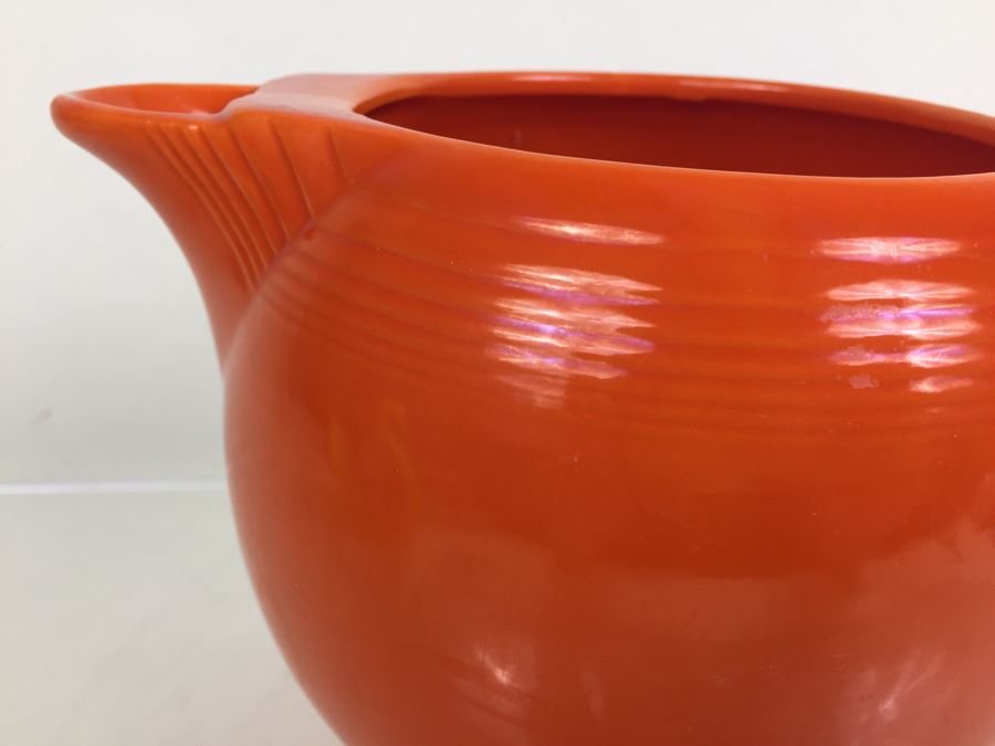Fiesta Ware Orange Art Deco Ice Lip Pitcher [Photo 5]