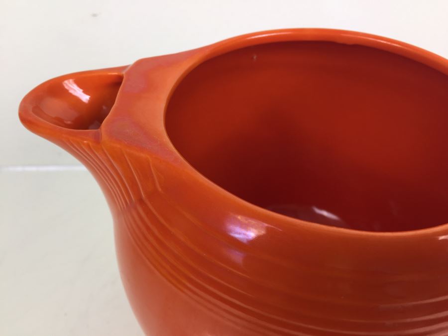 Fiesta Ware Orange Art Deco Ice Lip Pitcher [Photo 8]