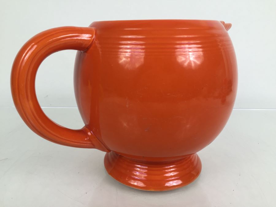 Fiesta Ware Orange Art Deco Ice Lip Pitcher [Photo 10]