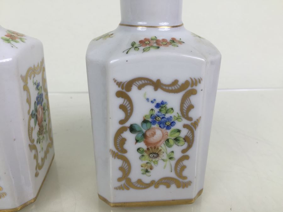 Pair Of Porcelaine De Paris France Bottles [Photo 6]