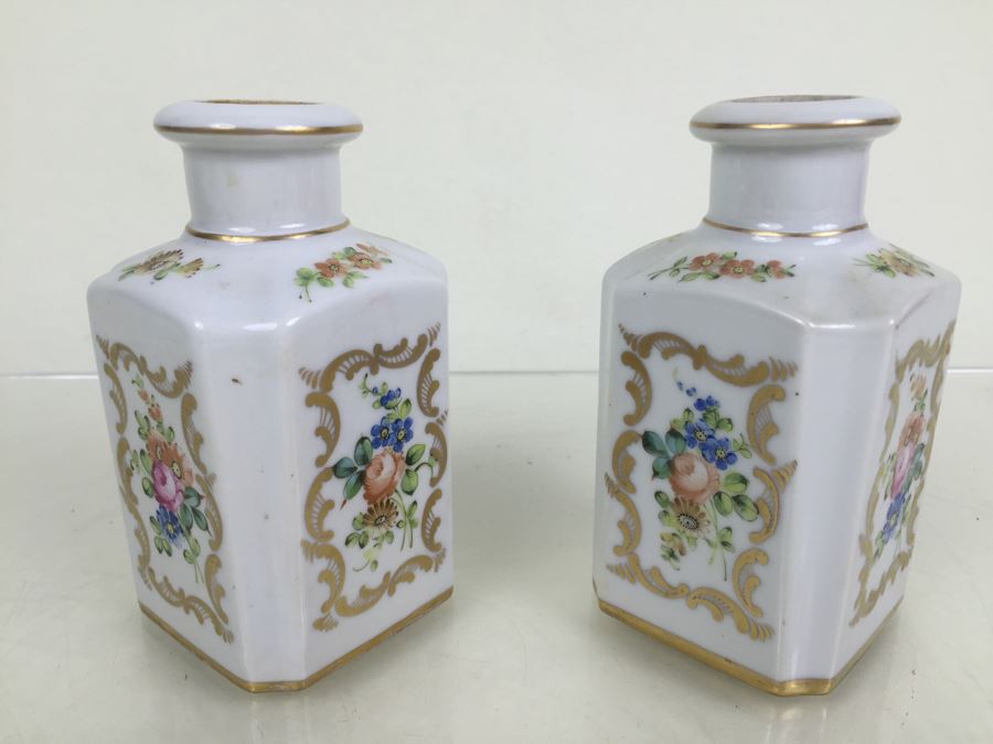 Pair Of Porcelaine De Paris France Bottles [Photo 7]