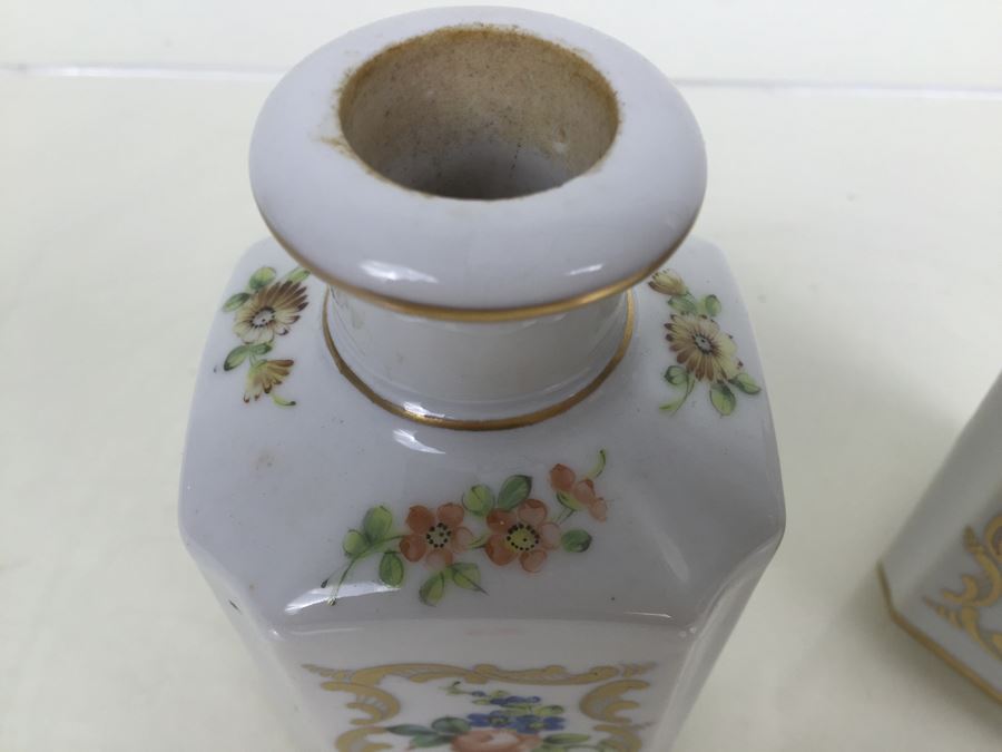 Pair Of Porcelaine De Paris France Bottles [Photo 8]