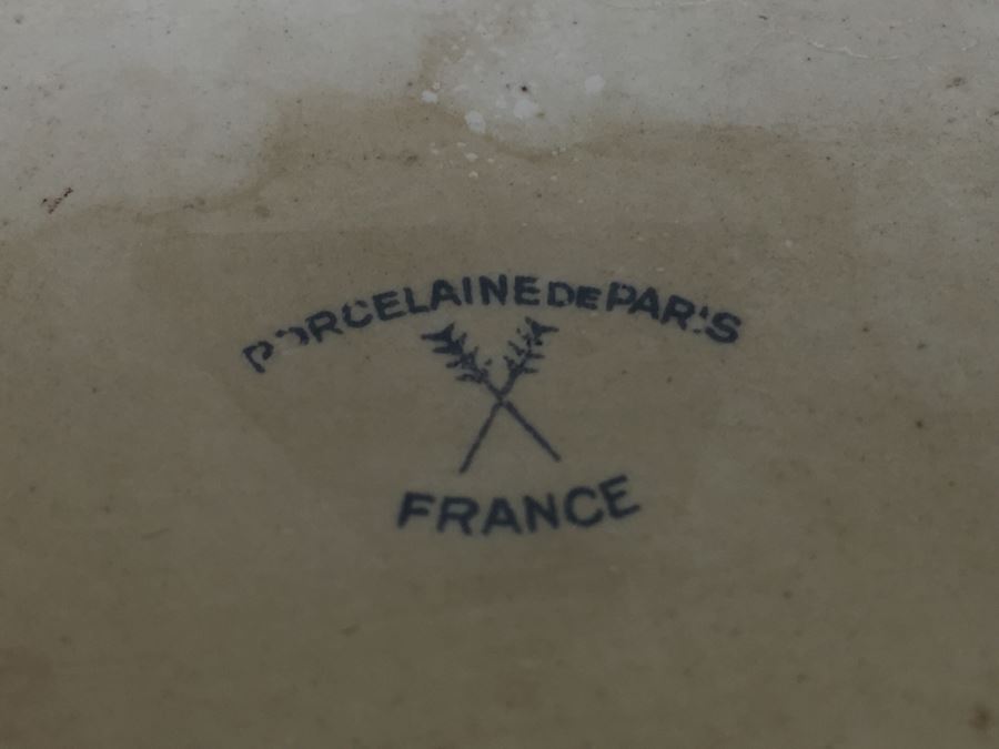 Pair Of Porcelaine De Paris France Bottles [Photo 3]