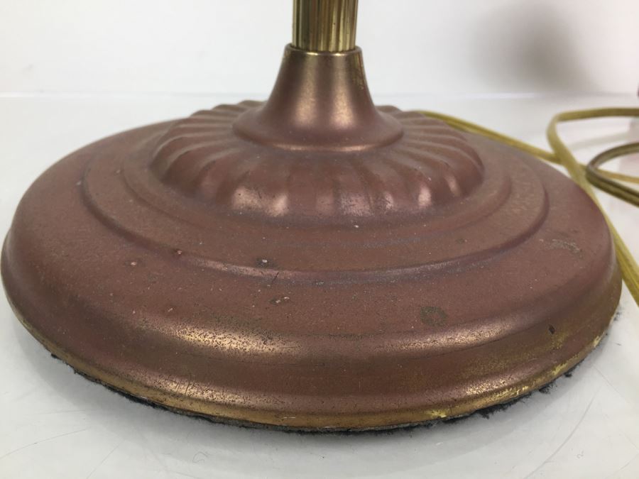 Green Glass Shade Bankers Lamp [Photo 6]