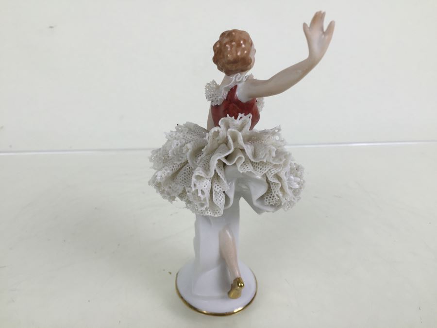 Vintage Gerold & Co. Tettau Bavaria Ballerina Porcelain Figurine 4502 [Photo 11]