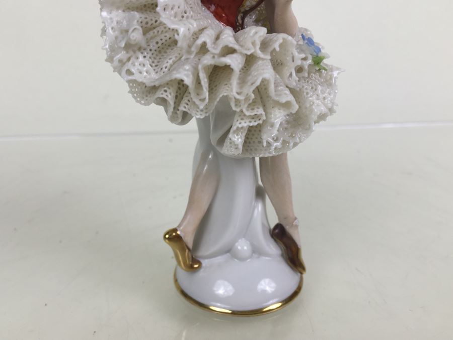 Vintage Gerold & Co. Tettau Bavaria Ballerina Porcelain Figurine 4502 [Photo 9]