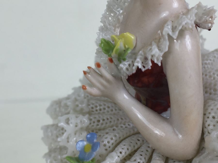 Vintage Gerold & Co. Tettau Bavaria Ballerina Porcelain Figurine 4502 [Photo 14]