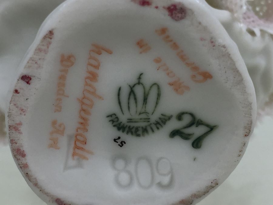 Vintage Frankenthal Porcelain Dresden Art Ballerina Figurine Lace [Photo 3]