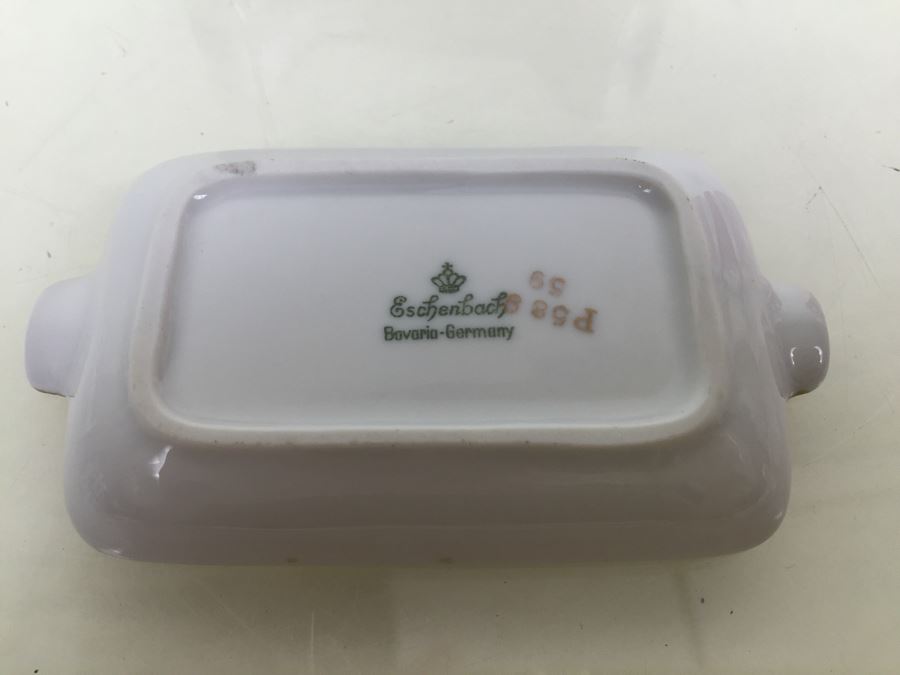 Eschenbach Bavaria-Germany Porcelain 3 Ashtray Set  [Photo 9]