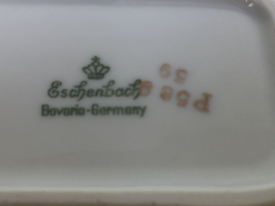 Eschenbach Bavaria-Germany Porcelain 3 Ashtray Set  [Photo 3]