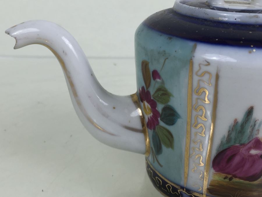 Vintage Hand Painted Porcelain Teapot [Photo 5]