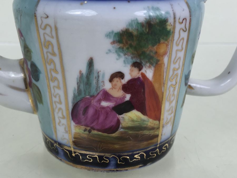 Vintage Hand Painted Porcelain Teapot [Photo 2]