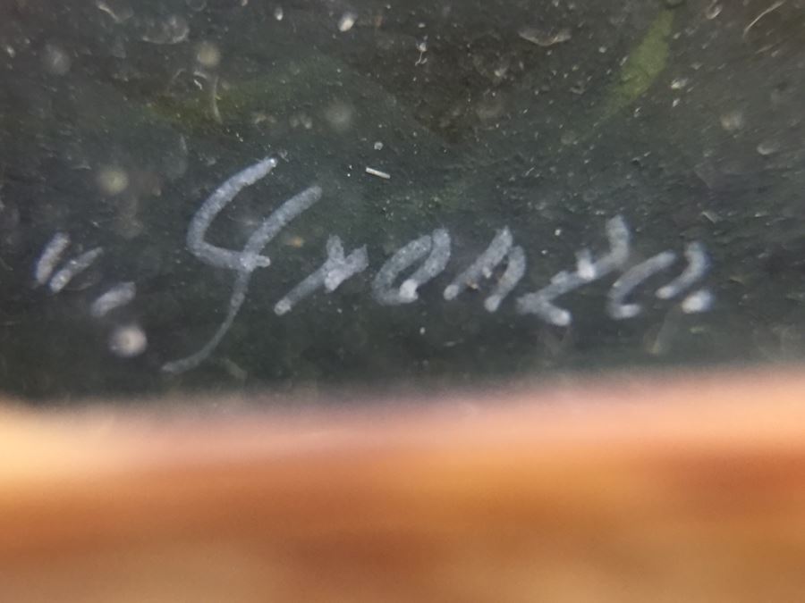 Antique 1871 Miniature Hand Painted Portrait Of Elisabeth Philippine Marie Hélène de France Signed Granza? [Photo 4]