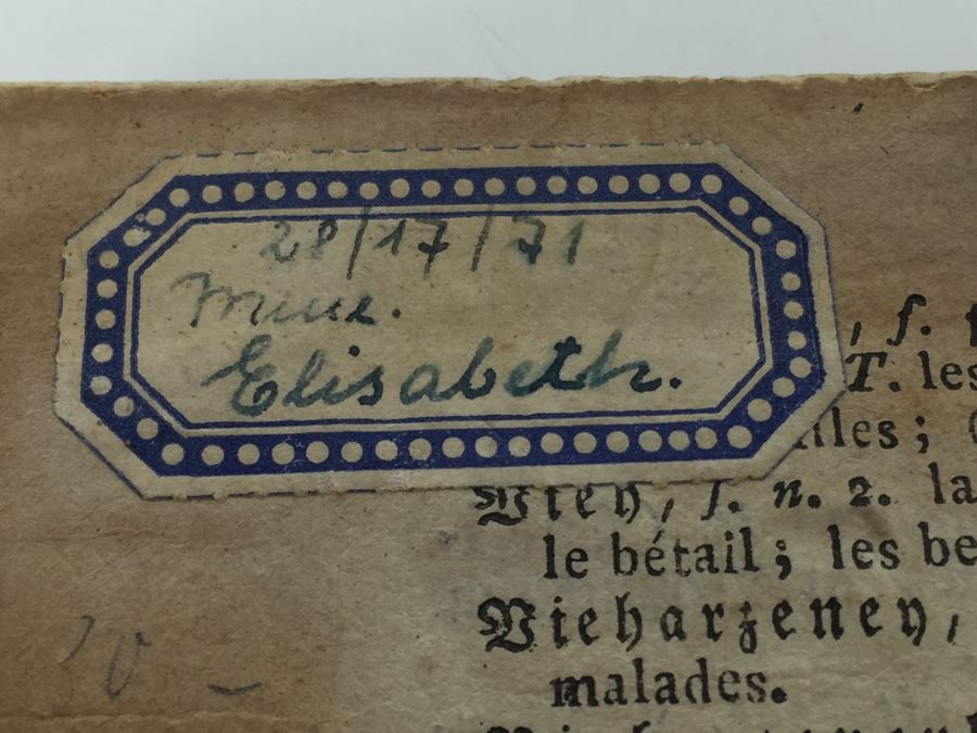 Antique 1871 Miniature Hand Painted Portrait Of Elisabeth Philippine Marie Hélène de France Signed Granza? [Photo 30]